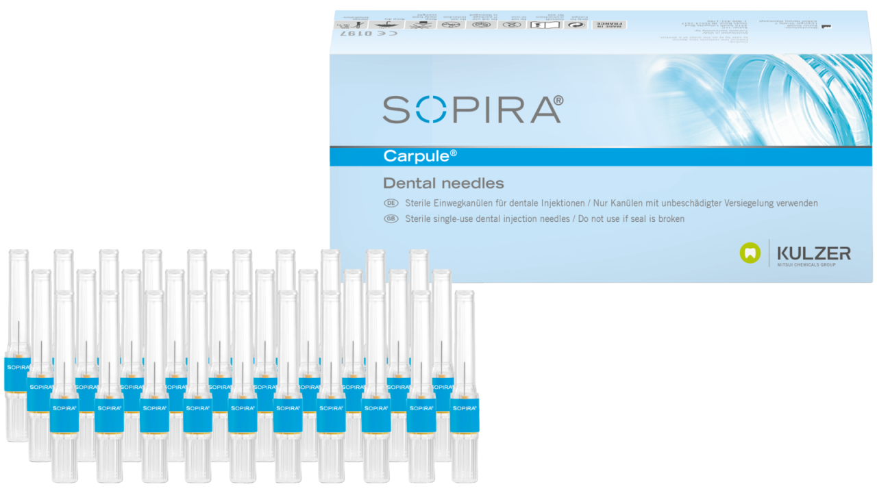 SOPIRA® Carpule® naalden voor intraligamentaire anesthesie